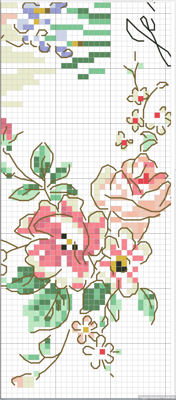 Модный топик крестиком 2 — Схемы вышивки крестом: фото узоров