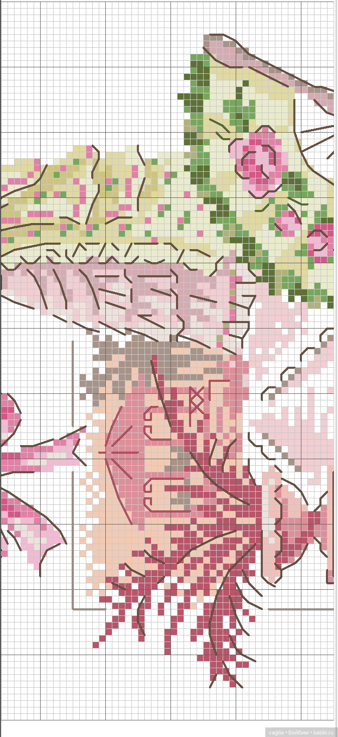 Модный топик крестиком — Схемы вышивки крестом: фото узоров