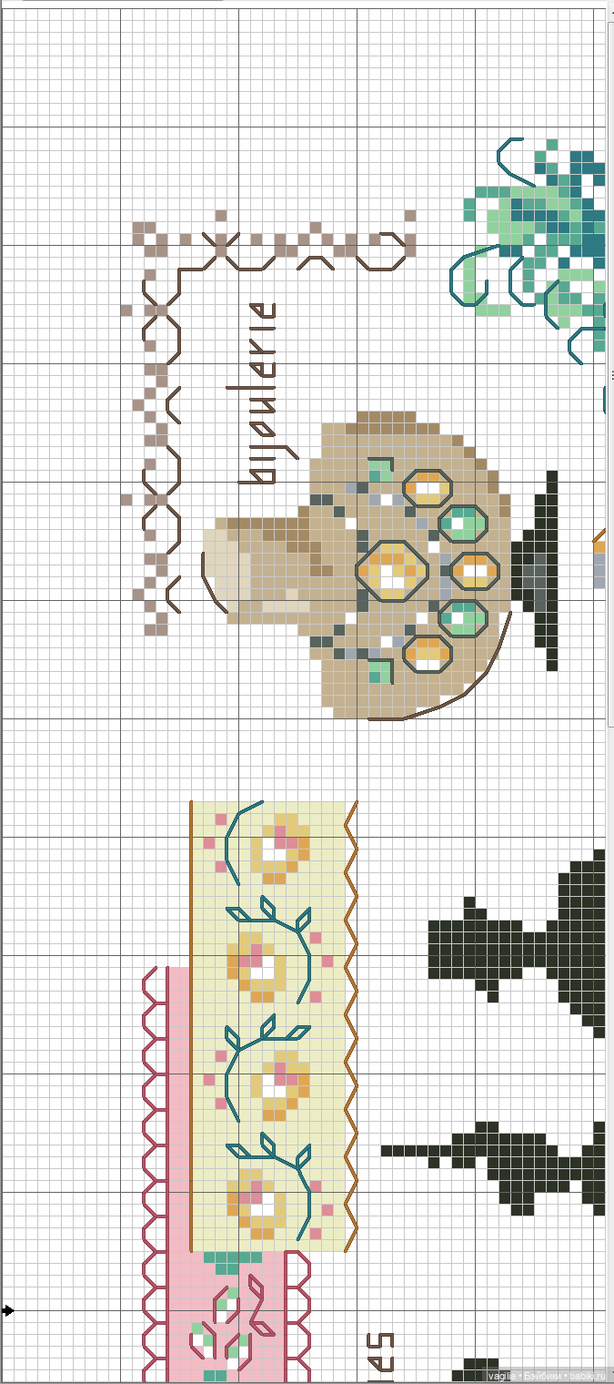 Модный топик крестиком — Схемы вышивки крестом: фото узоров