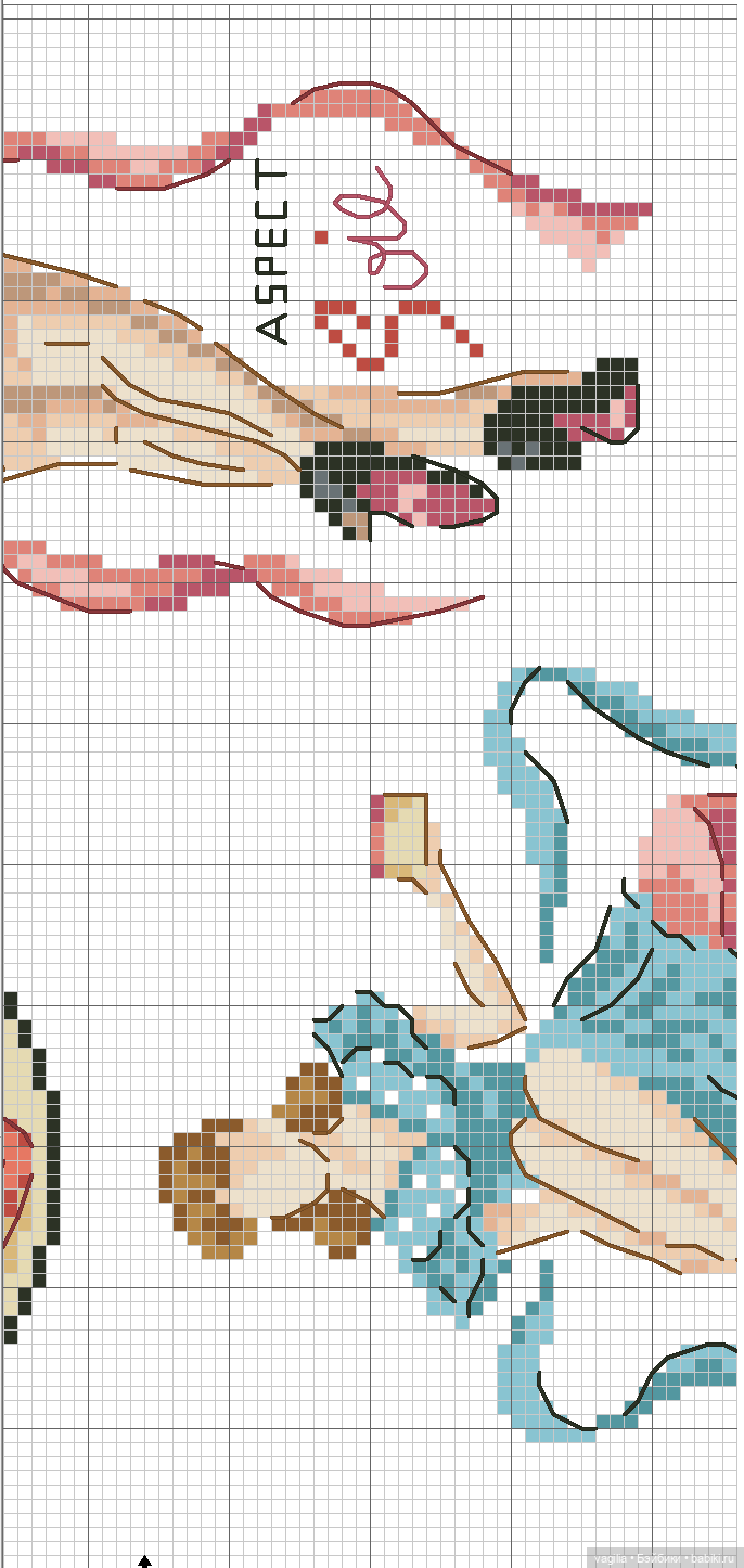 Модный топик крестиком 2 — Схемы вышивки крестом: фото узоров (фото 3)