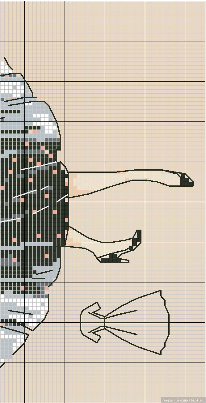 Модный топик 3 крестиком — Схемы вышивки крестом: фото узоров
