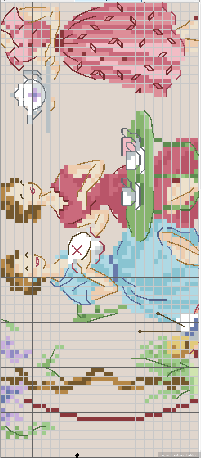 Модный топик крестиком — Схемы вышивки крестом: фото узоров