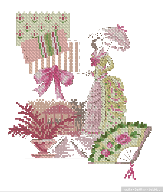 Модный топик крестиком — Схемы вышивки крестом: фото узоров