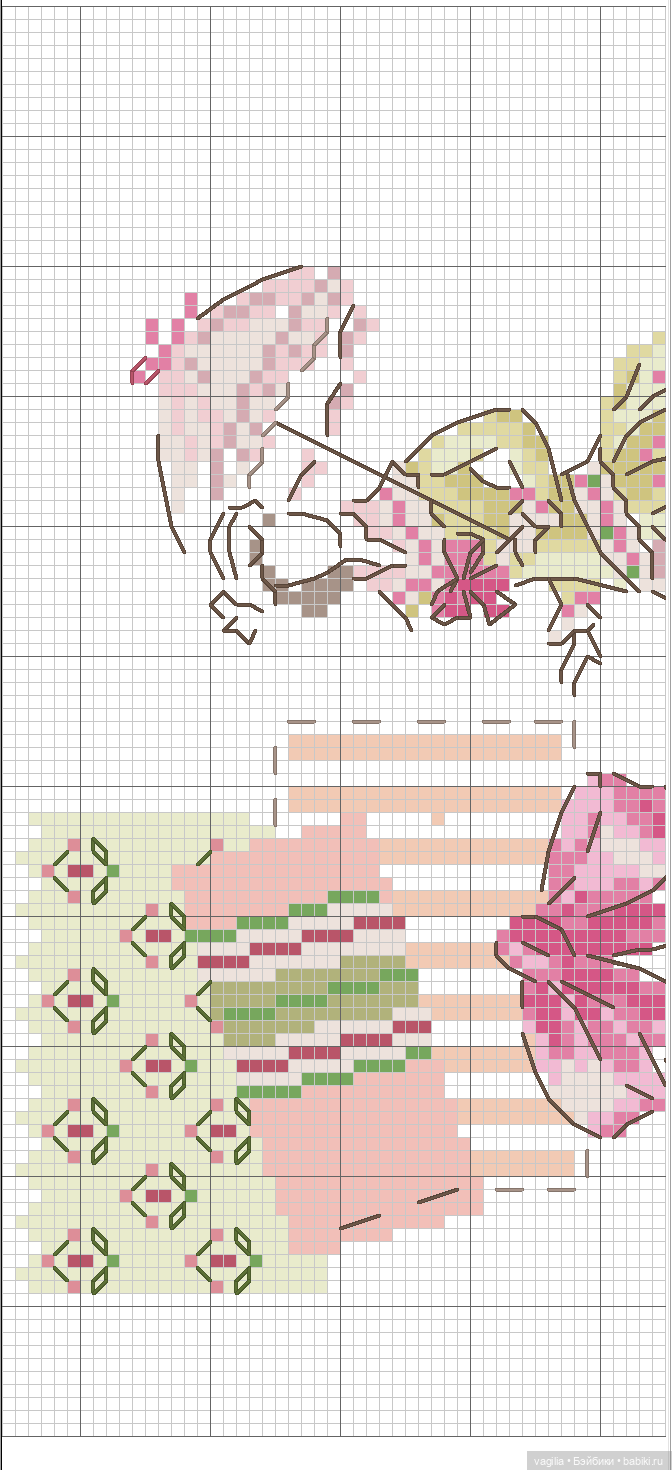 Модный топик крестиком — Схемы вышивки крестом: фото узоров