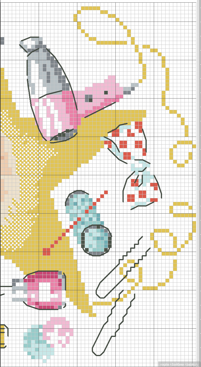 Модный топик 3 крестиком — Схемы вышивки крестом: фото узоров