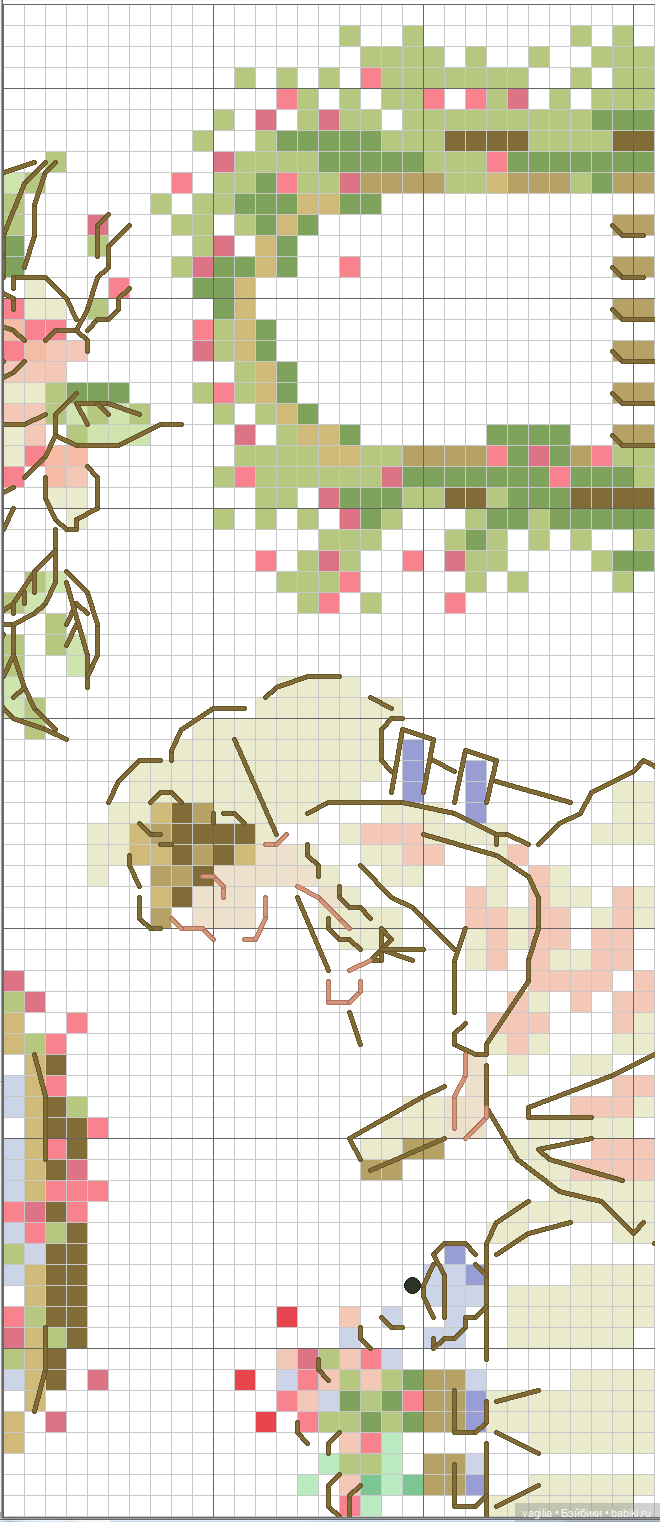 Модный топик крестиком 2 — Схемы вышивки крестом: фото узоров