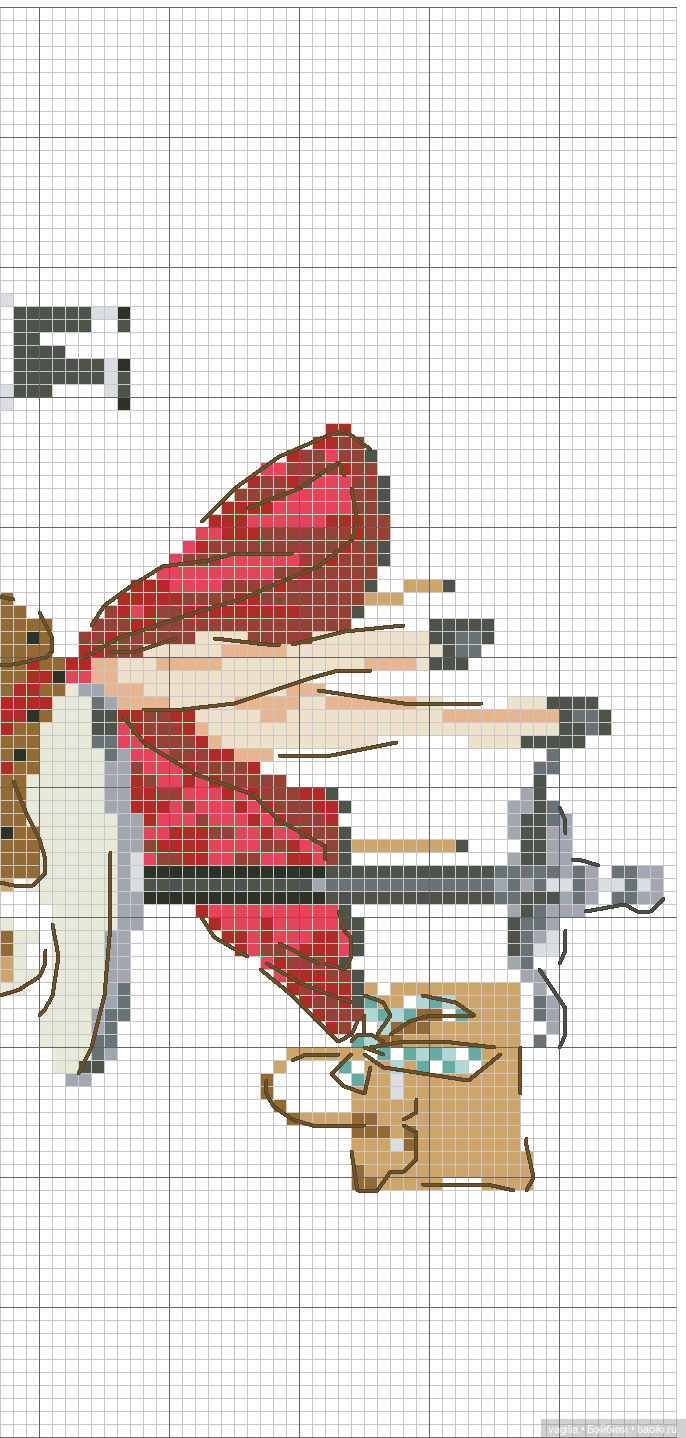 Модный топик крестиком — Схемы вышивки крестом: фото узоров