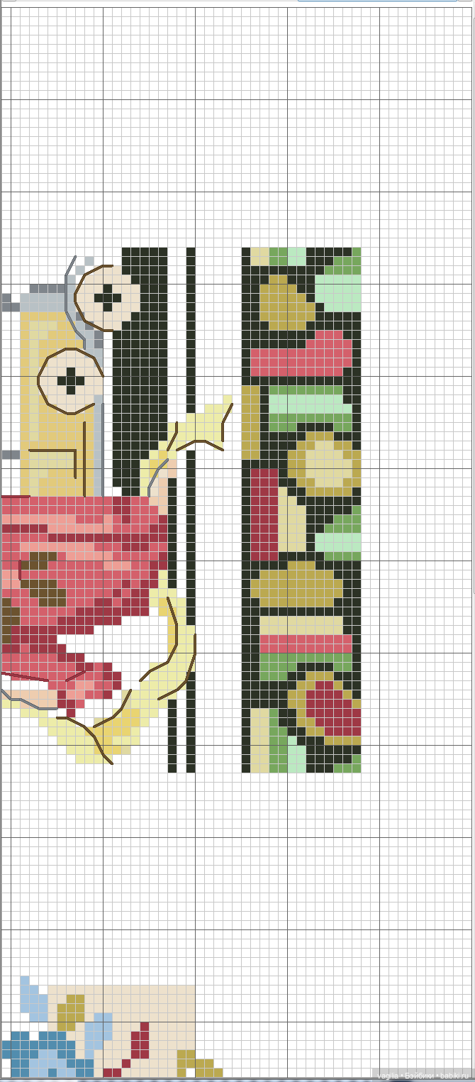 Модный топик 3 крестиком — Схемы вышивки крестом: фото узоров