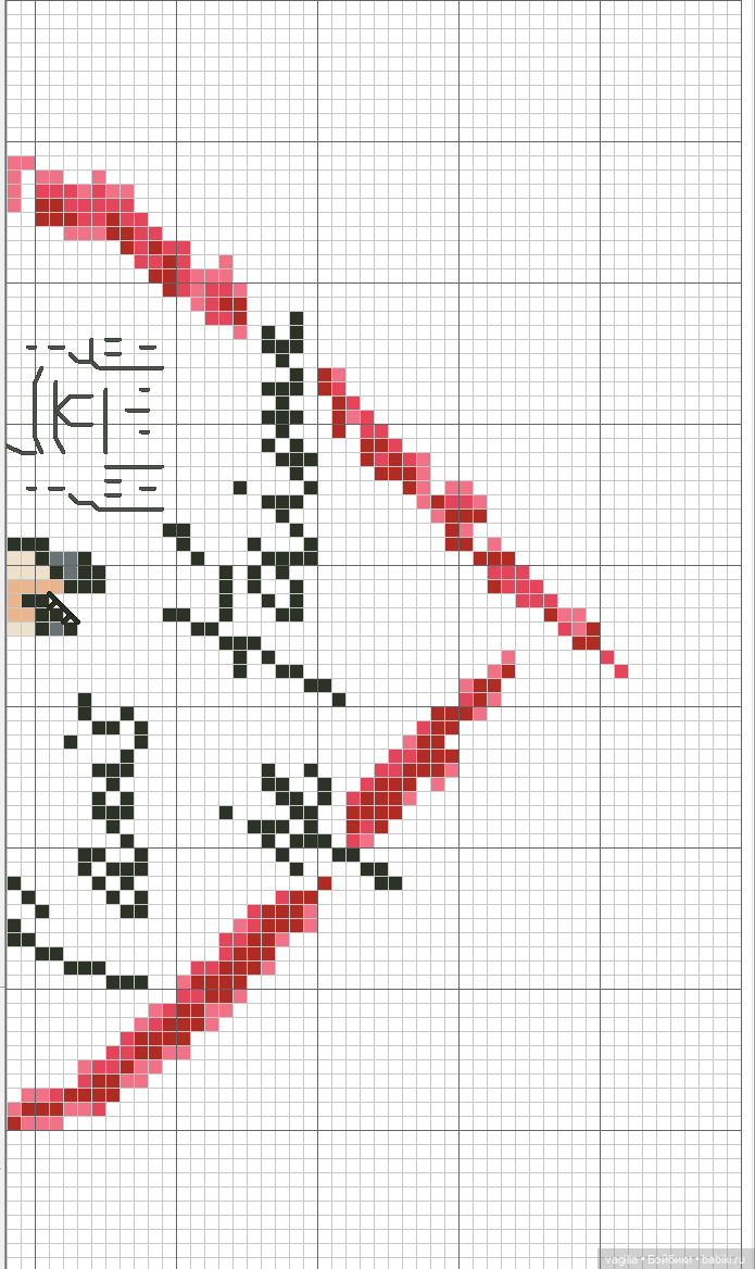 Модный топик 3 крестиком — Схемы вышивки крестом: фото узоров