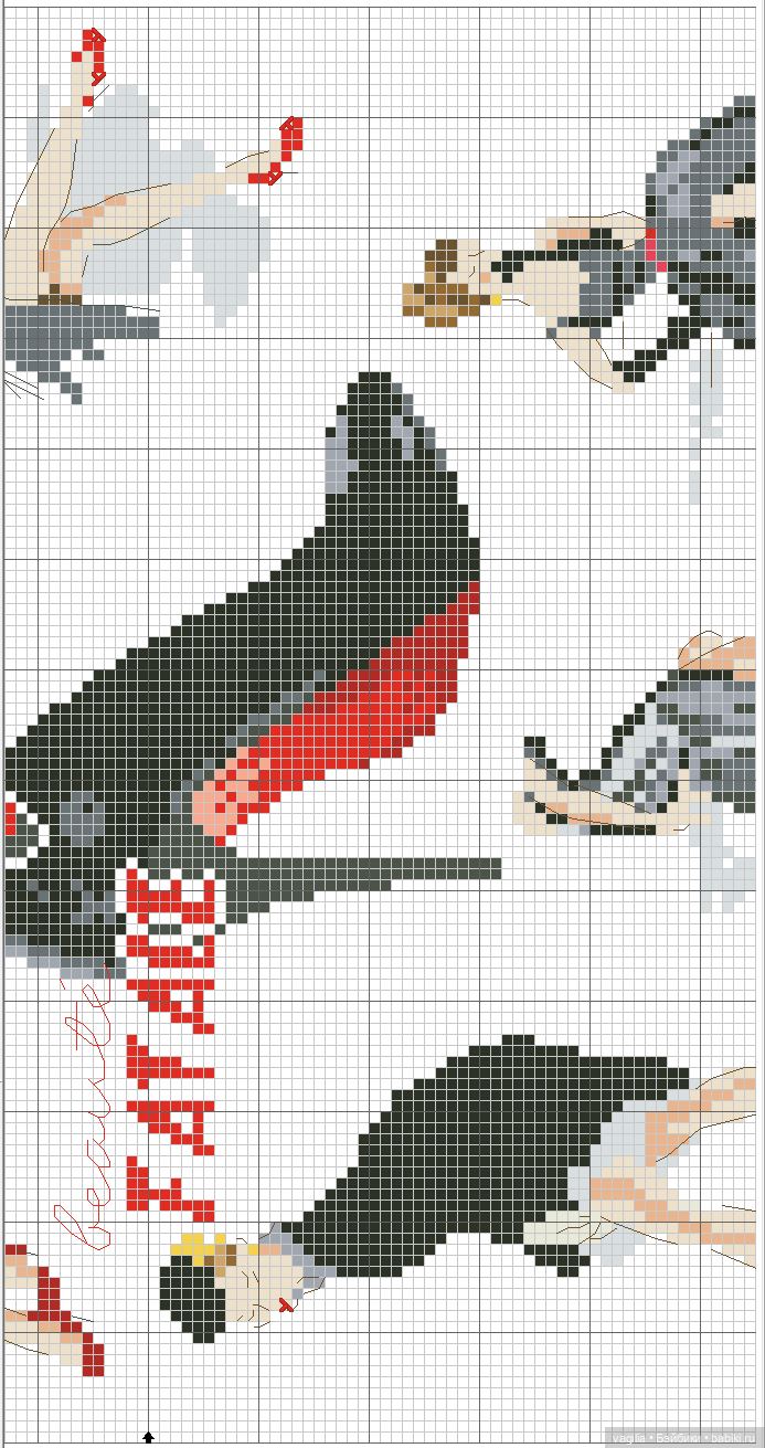 Модный топик 3 крестиком — Схемы вышивки крестом: фото узоров (фото 3)