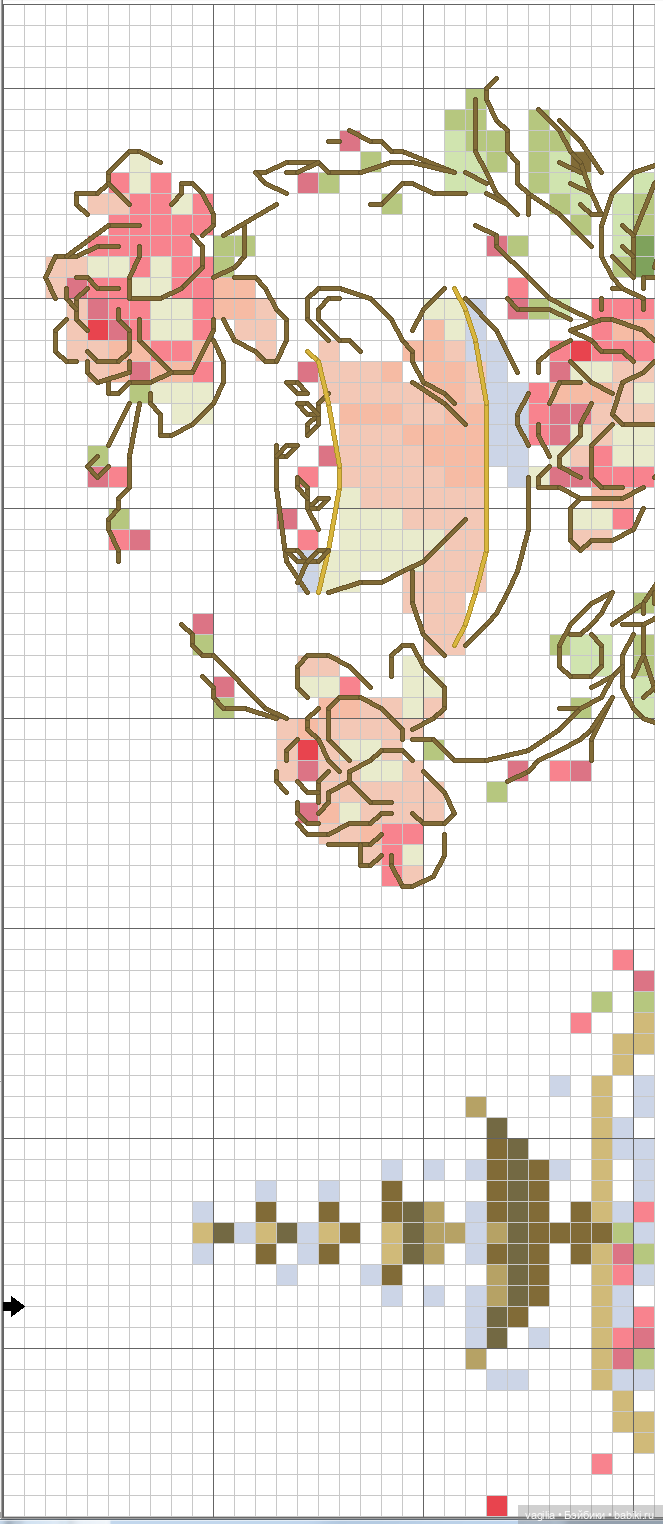 Модный топик крестиком 2 — Схемы вышивки крестом: фото узоров