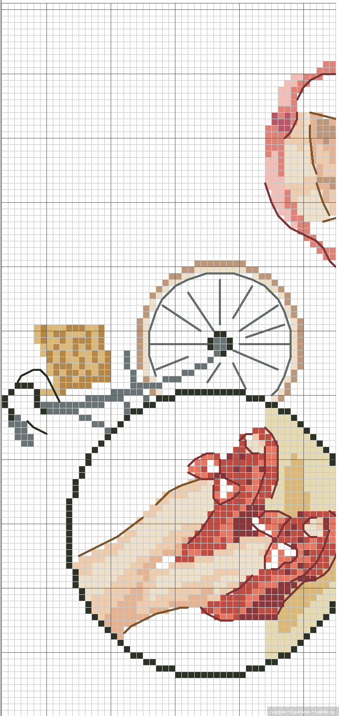 Модный топик крестиком 2 — Схемы вышивки крестом: фото узоров (фото 2)