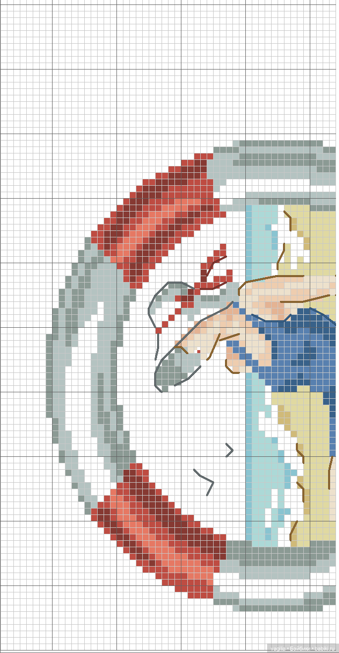 Модный топик крестиком 2 — Схемы вышивки крестом: фото узоров (фото 7)