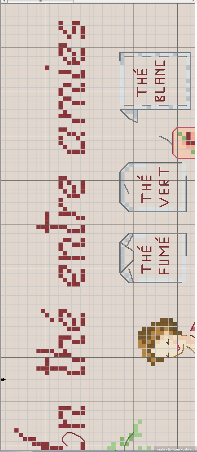 Модный топик крестиком — Схемы вышивки крестом: фото узоров