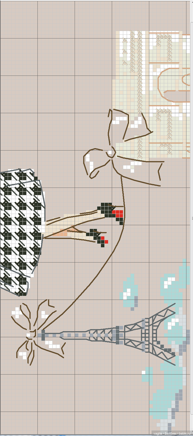 Модный топик крестиком 2 — Схемы вышивки крестом: фото узоров