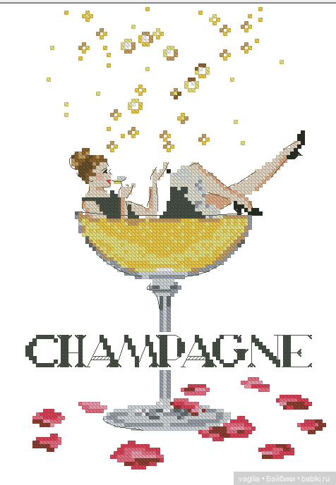 Модный топик крестиком — Схемы вышивки крестом: фото узоров (фото 10)