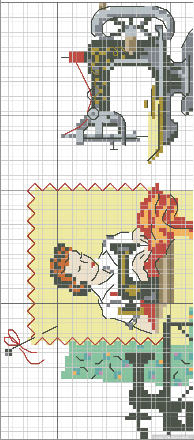 Модный топик крестиком — Схемы вышивки крестом: фото узоров (фото 6)
