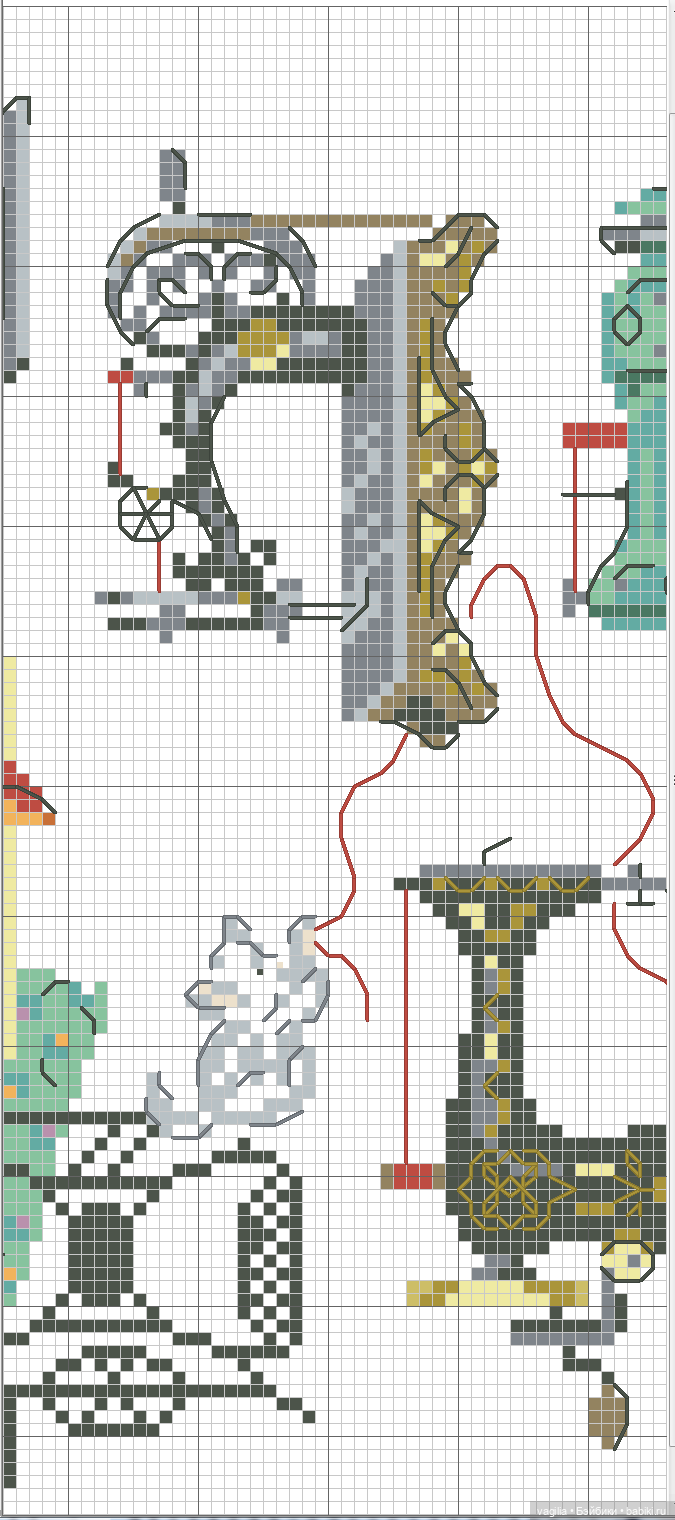 Модный топик крестиком — Схемы вышивки крестом: фото узоров (фото 7)