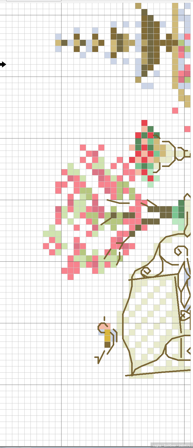 Модный топик крестиком 2 — Схемы вышивки крестом: фото узоров