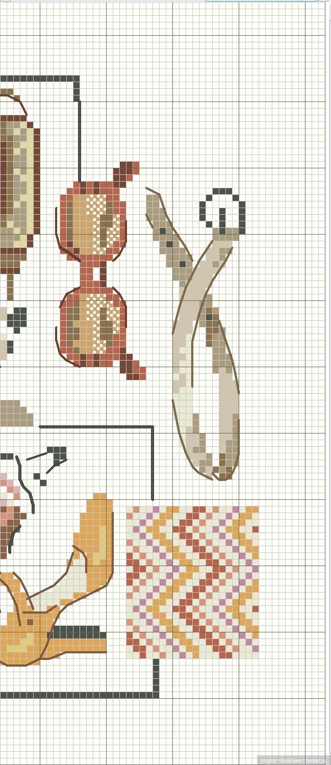 Модный топик крестиком — Схемы вышивки крестом: фото узоров
