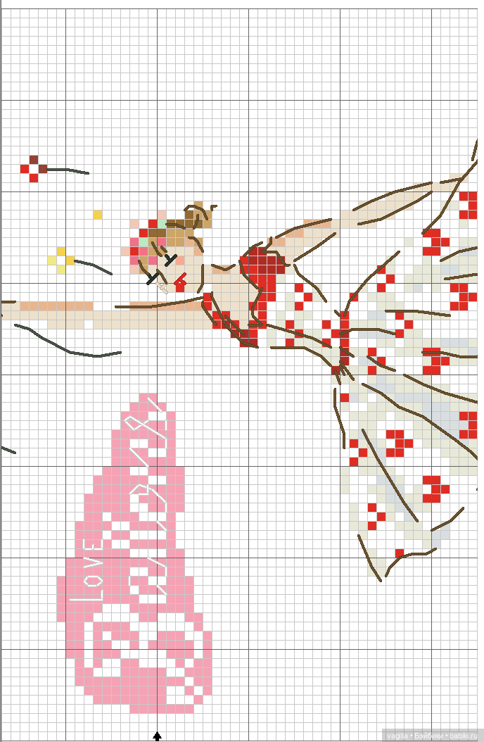 Модный топик крестиком 2 — Схемы вышивки крестом: фото узоров