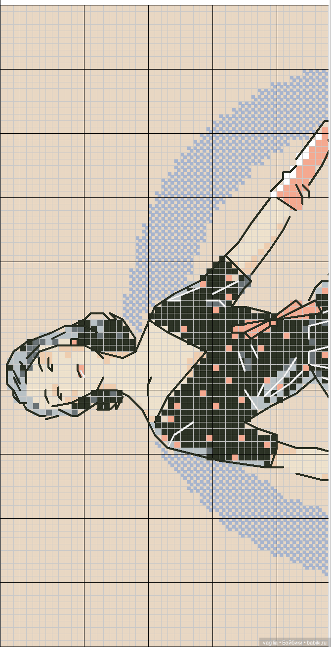 Модный топик 3 крестиком — Схемы вышивки крестом: фото узоров