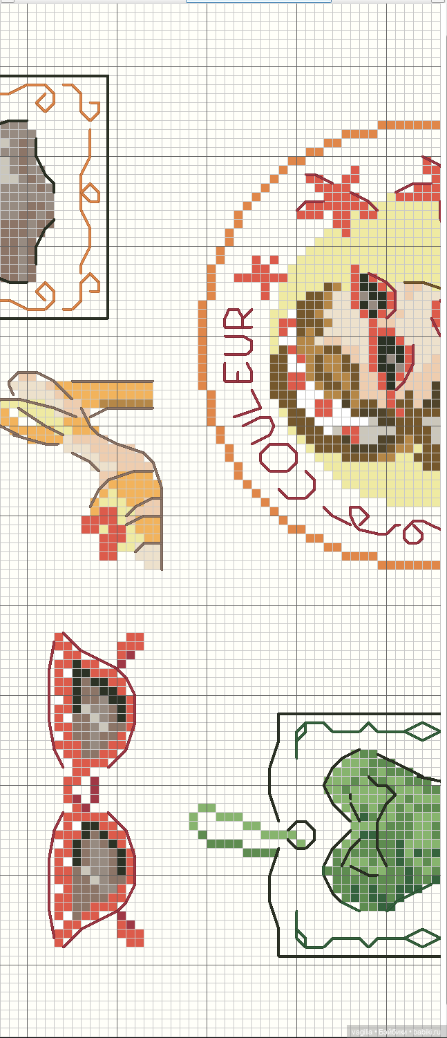 Модный топик крестиком 2 — Схемы вышивки крестом: фото узоров
