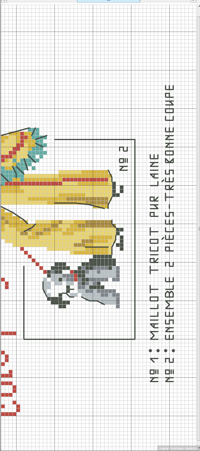 Модный топик крестиком 2 — Схемы вышивки крестом: фото узоров