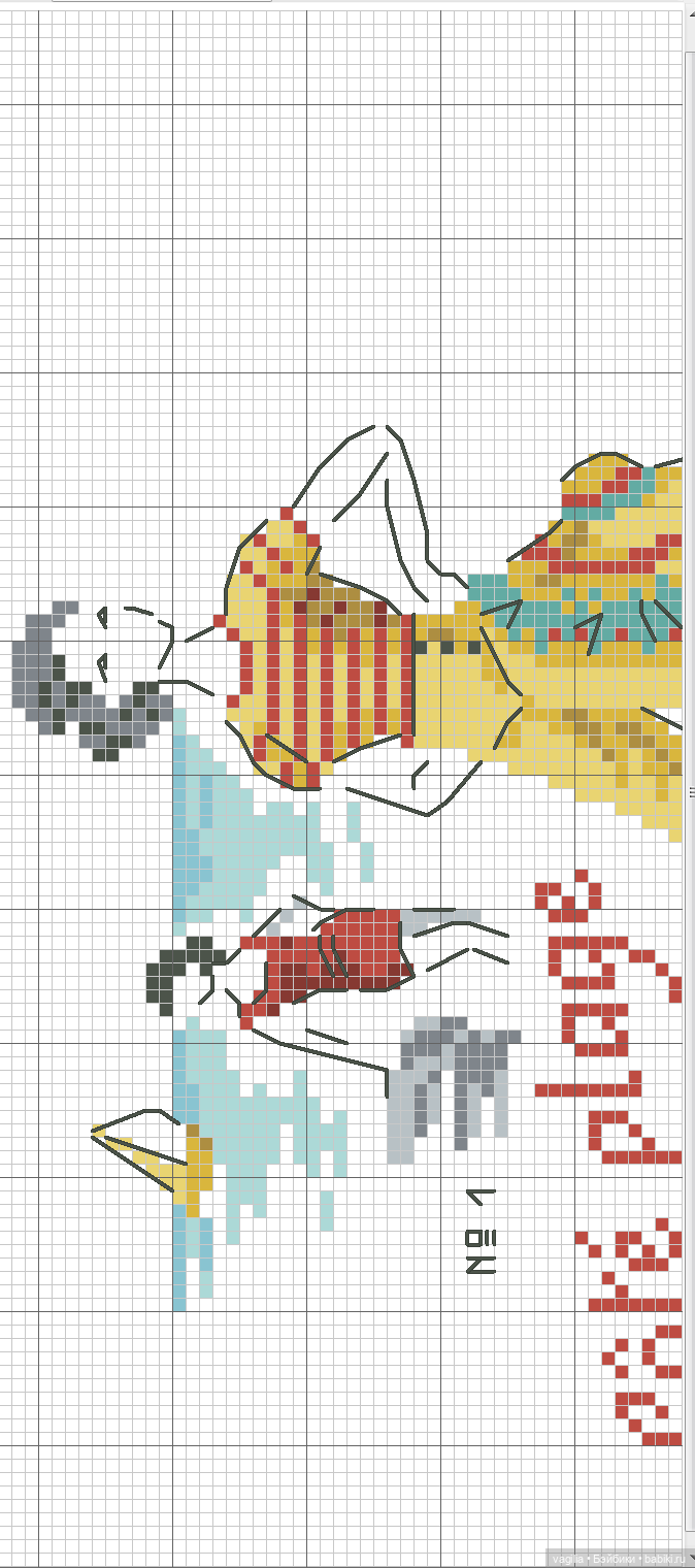Модный топик крестиком 2 — Схемы вышивки крестом: фото узоров