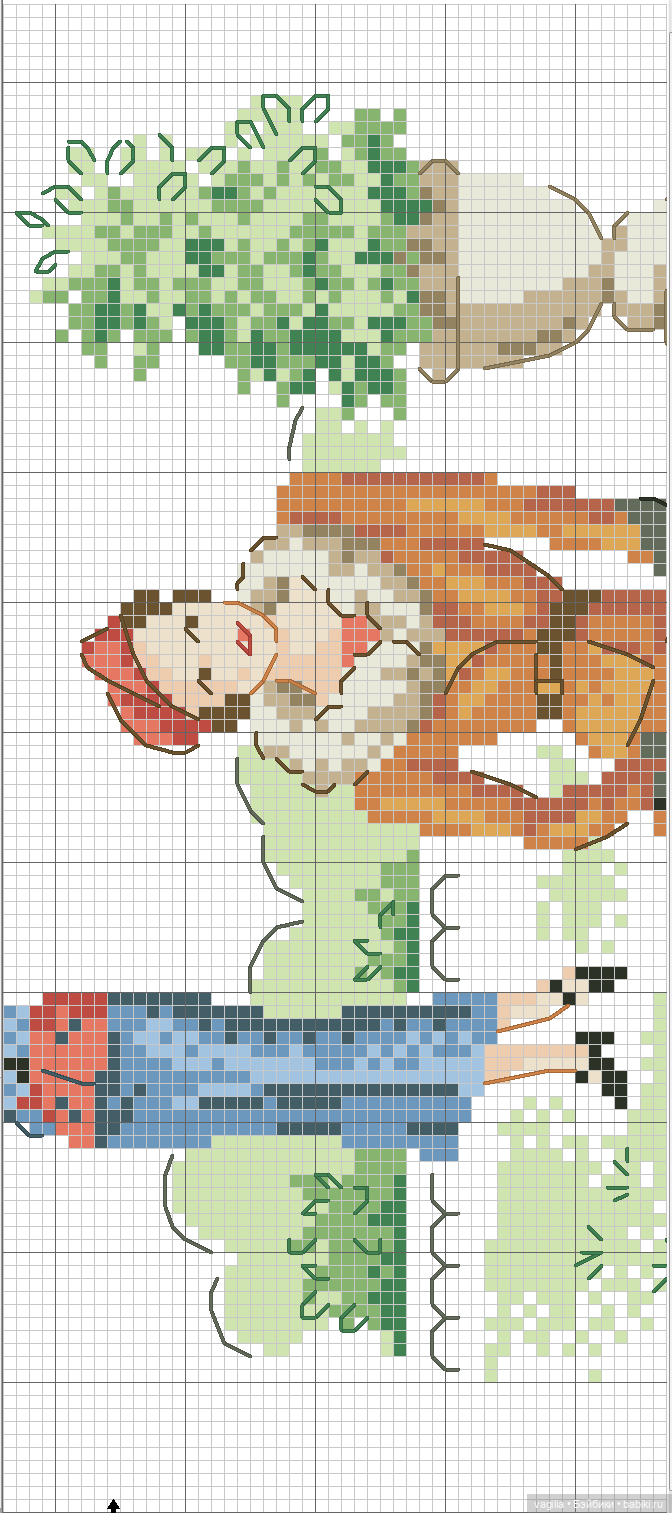 Модный топик крестиком — Схемы вышивки крестом: фото узоров (фото 3)