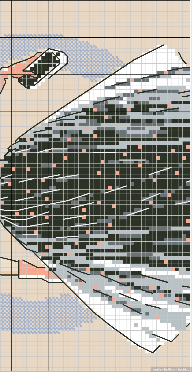 Модный топик 3 крестиком — Схемы вышивки крестом: фото узоров