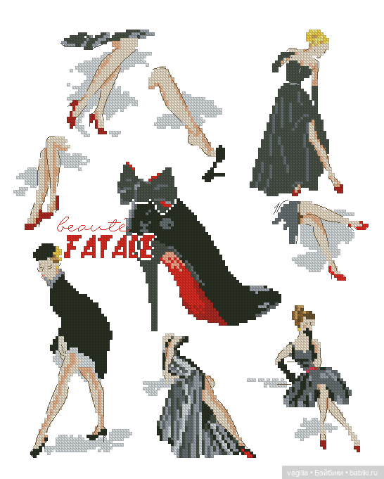 Модный топик 3 крестиком — Схемы вышивки крестом: фото узоров