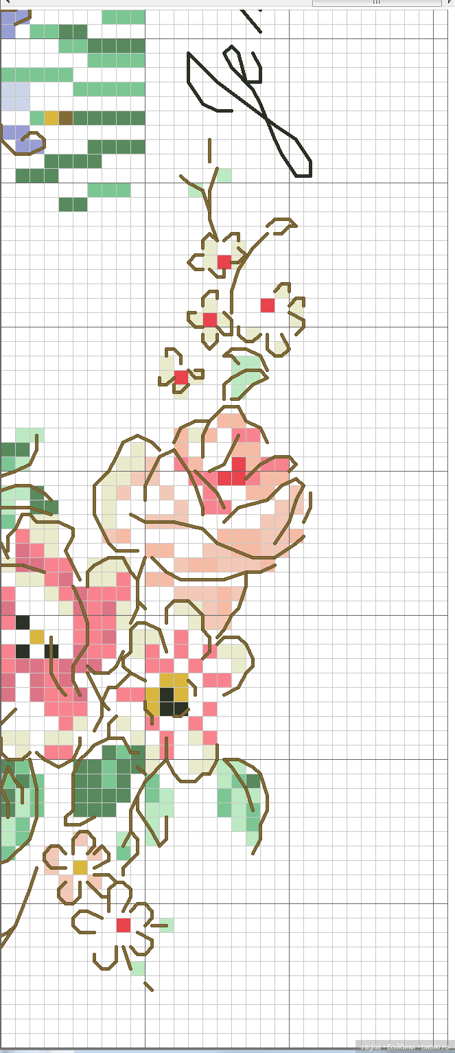 Модный топик крестиком 2 — Схемы вышивки крестом: фото узоров