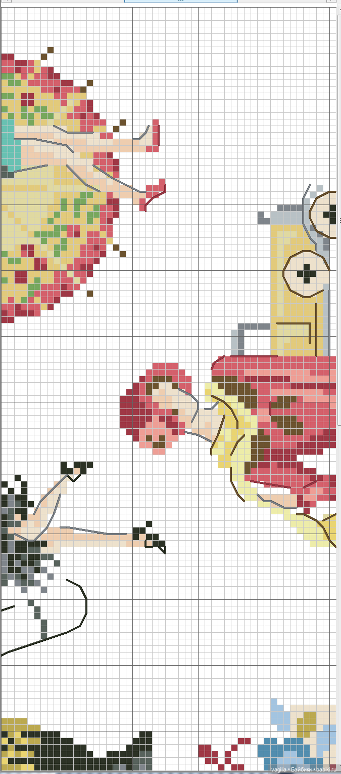 Модный топик 3 крестиком — Схемы вышивки крестом: фото узоров