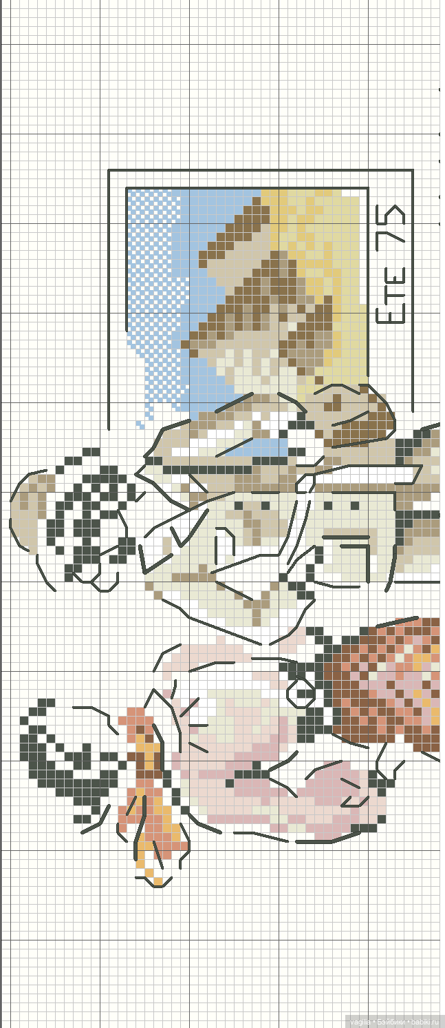 Модный топик крестиком — Схемы вышивки крестом: фото узоров