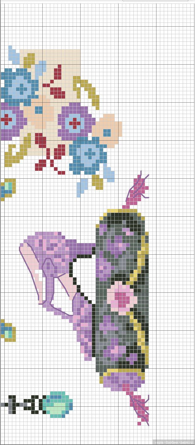 Модный топик 3 крестиком — Схемы вышивки крестом: фото узоров