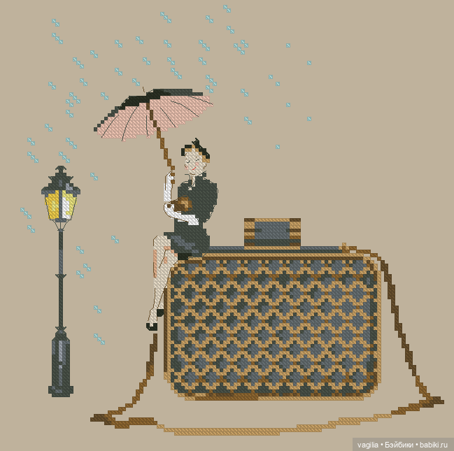 Модный топик крестиком 2 — Схемы вышивки крестом: фото узоров