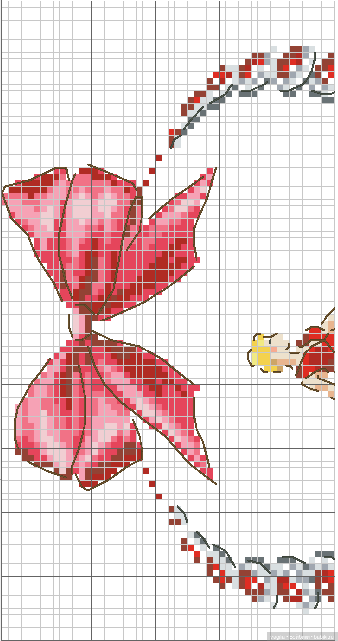 Модный топик 3 крестиком — Схемы вышивки крестом: фото узоров