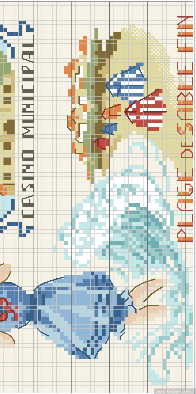 Модный топик крестиком 2 — Схемы вышивки крестом: фото узоров