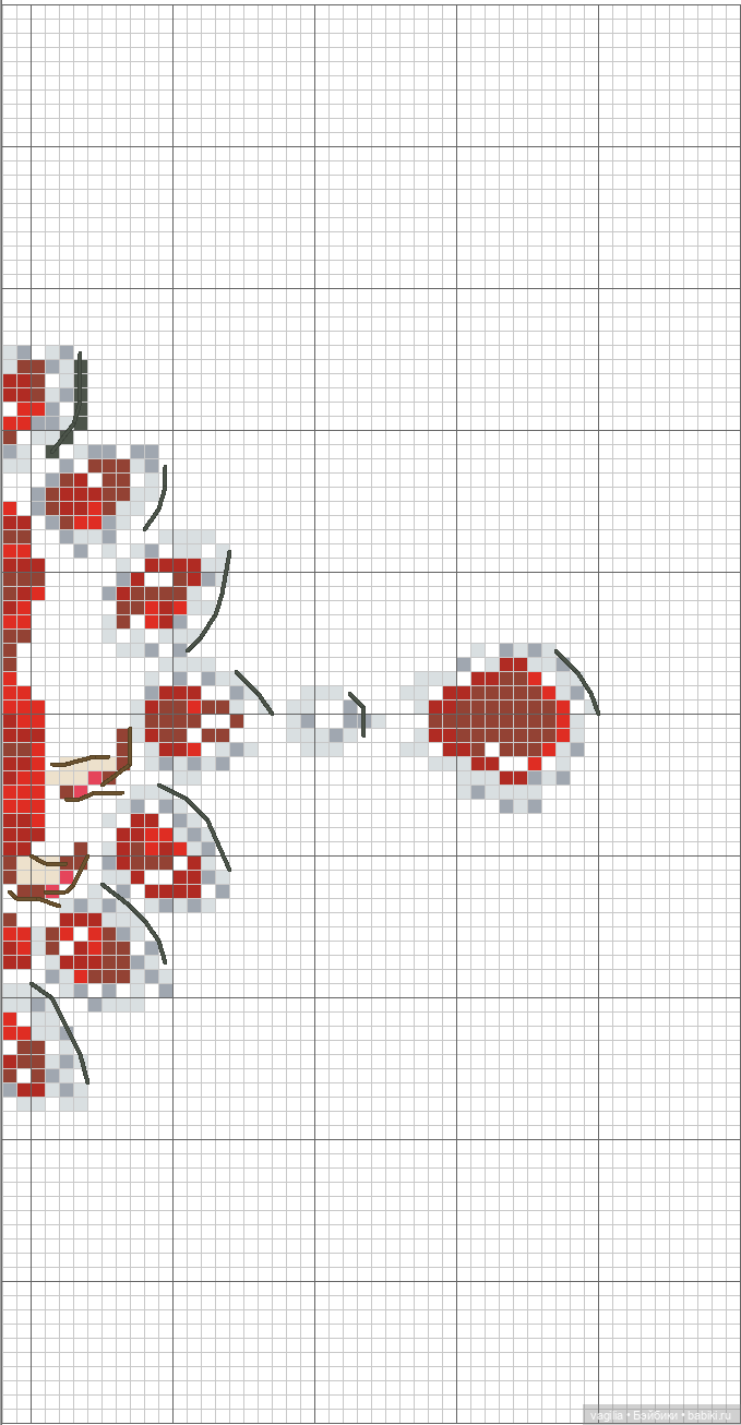 Модный топик 3 крестиком — Схемы вышивки крестом: фото узоров