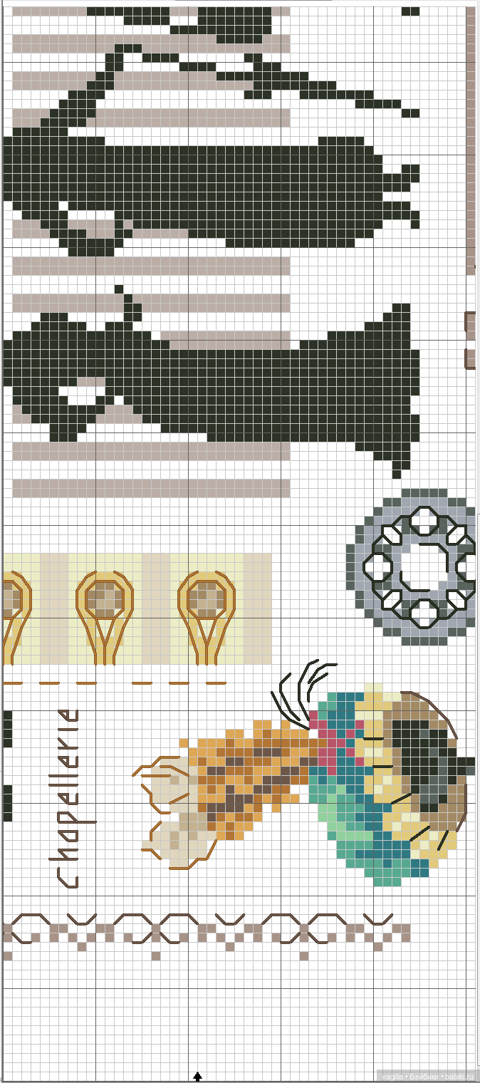 Модный топик крестиком — Схемы вышивки крестом: фото узоров