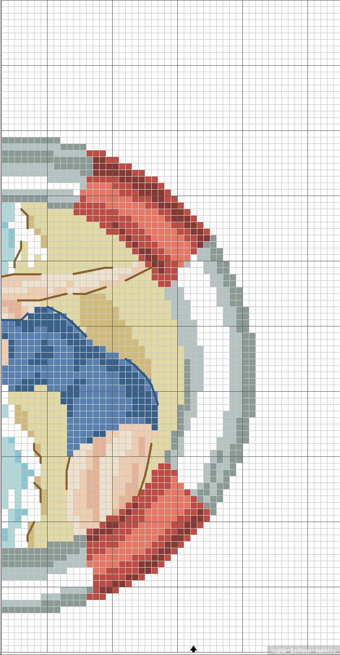 Модный топик крестиком 2 — Схемы вышивки крестом: фото узоров (фото 8)