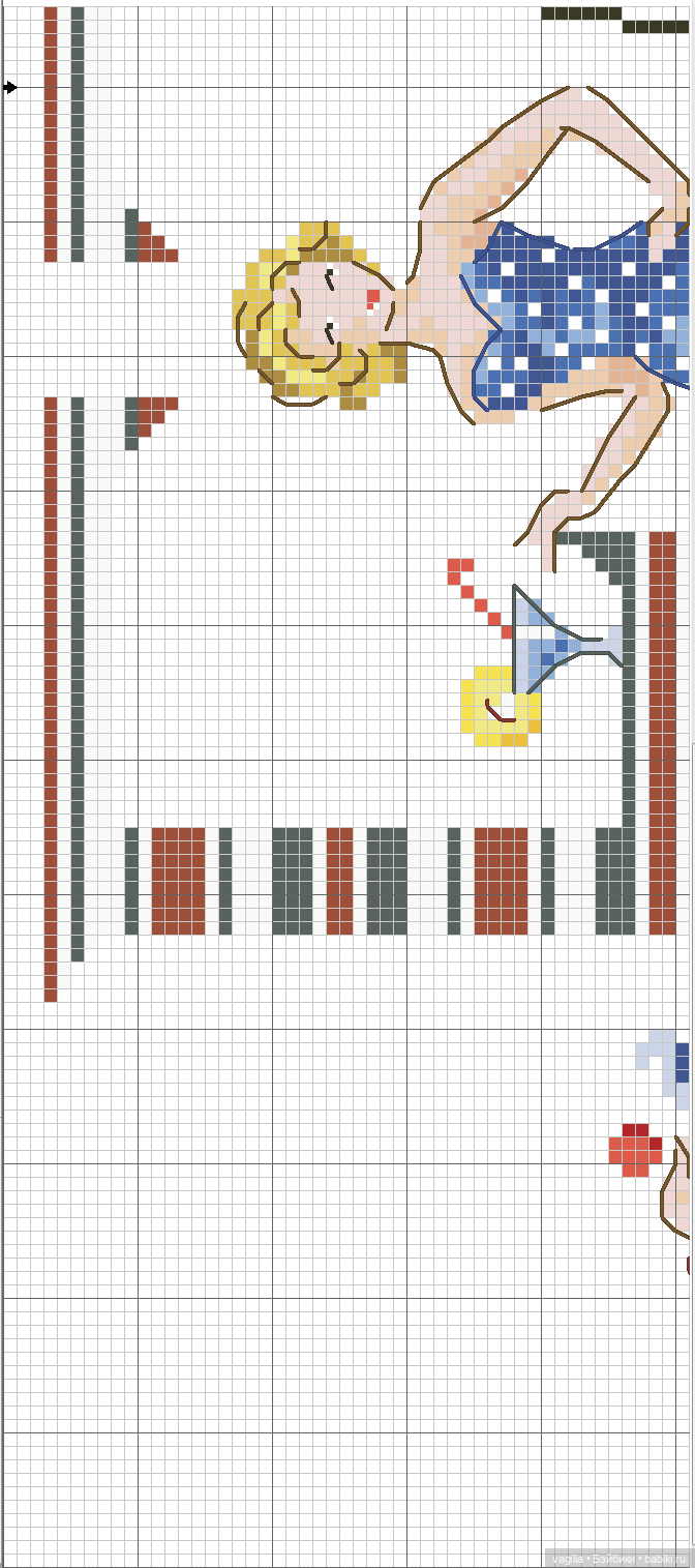 Модный топик крестиком — Схемы вышивки крестом: фото узоров