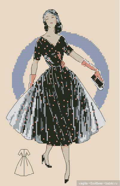 Модный топик 3 крестиком — Схемы вышивки крестом: фото узоров