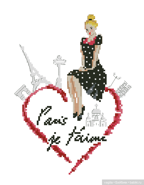 Модный топик 3 крестиком — Схемы вышивки крестом: фото узоров