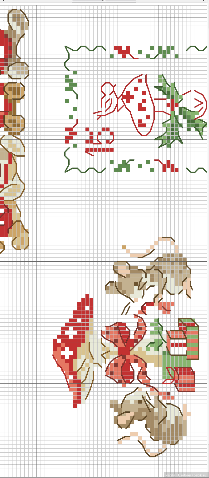 Детки, сапожки для малюсеньких подарков крестиком (фото 10)