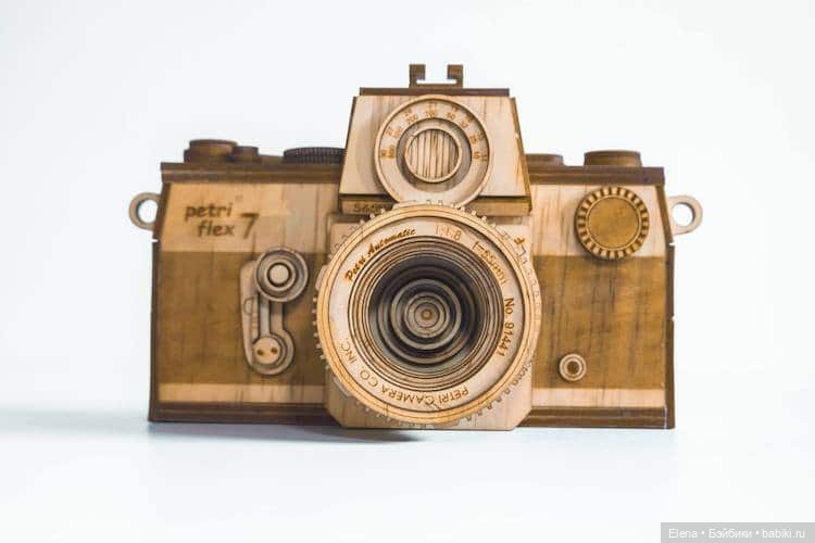 Фотоаппараты из дерева, автор Phuong Nguyen