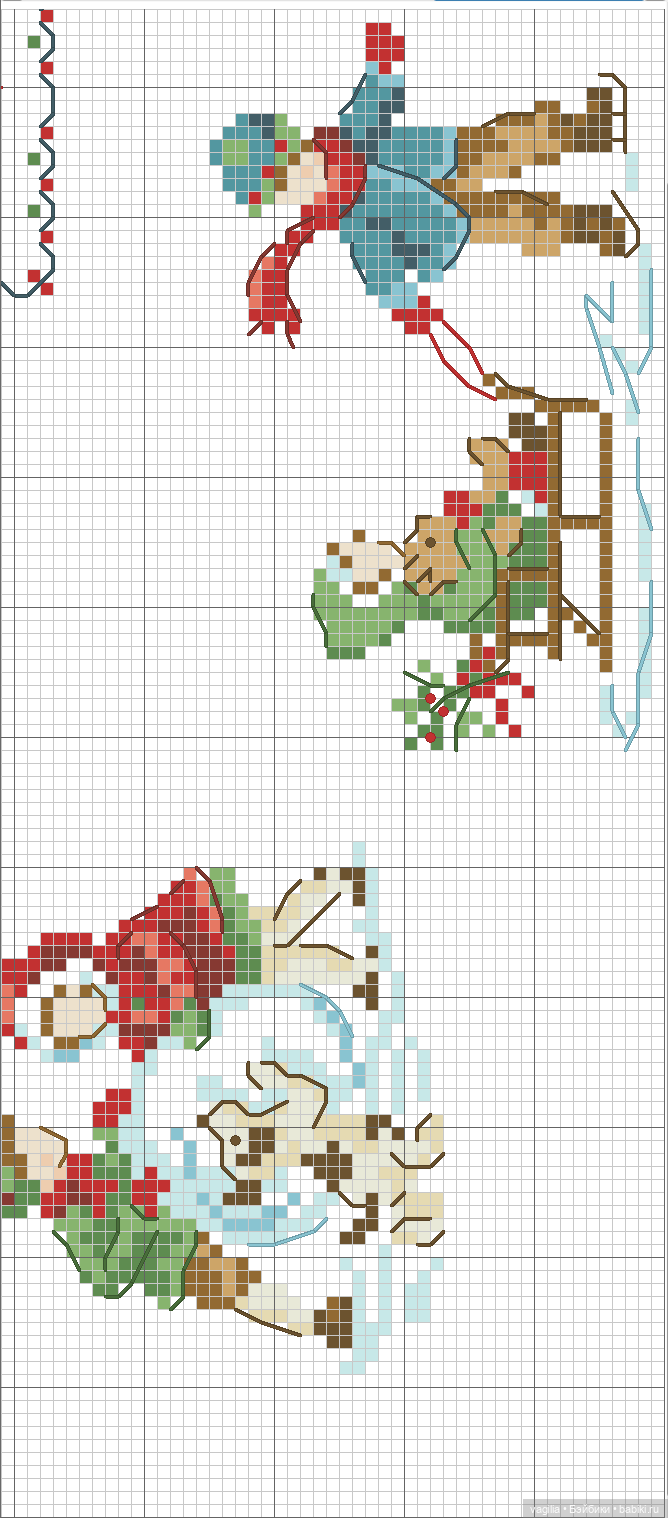 Детки, сапожки для малюсеньких подарков крестиком (фото 5)