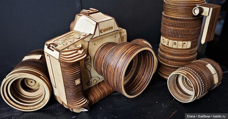 Фотоаппараты из дерева, автор Phuong Nguyen (фото 6)