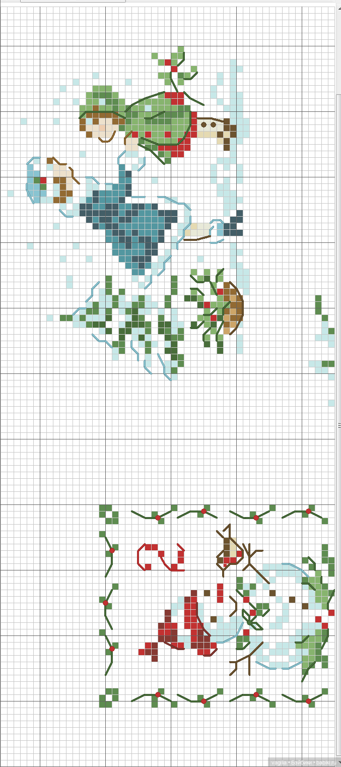 Детки, сапожки для малюсеньких подарков крестиком (фото 2)